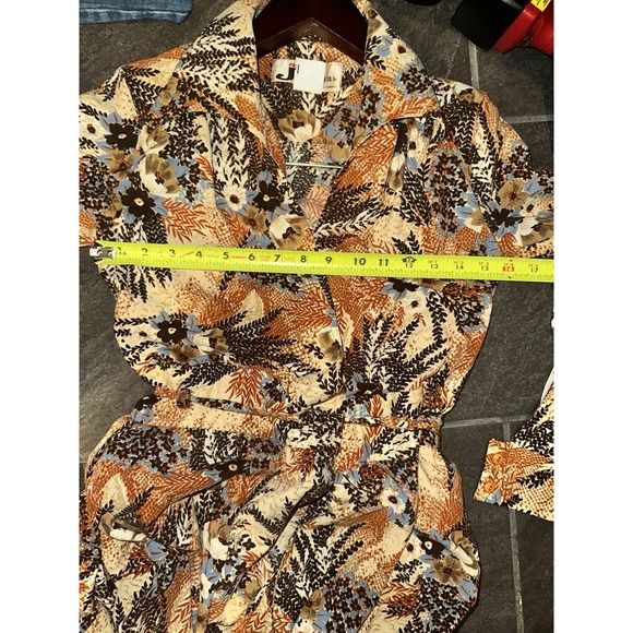 70s JT Dress Co by Jody of California Polyester Midi Dress Floral Wrap Boho VTG - Picture 9 of 9